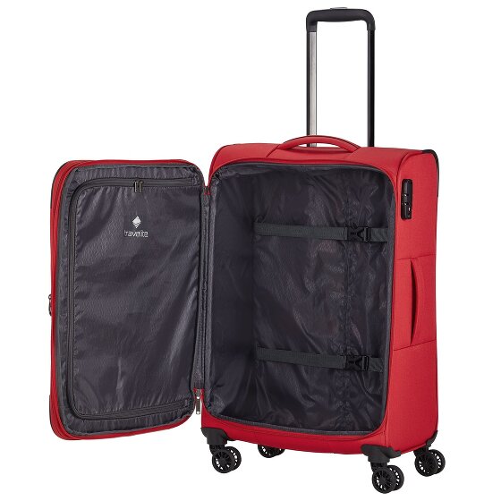 Travelite Chios 4 Rollen Trolley 67 cm mit Dehnfalte