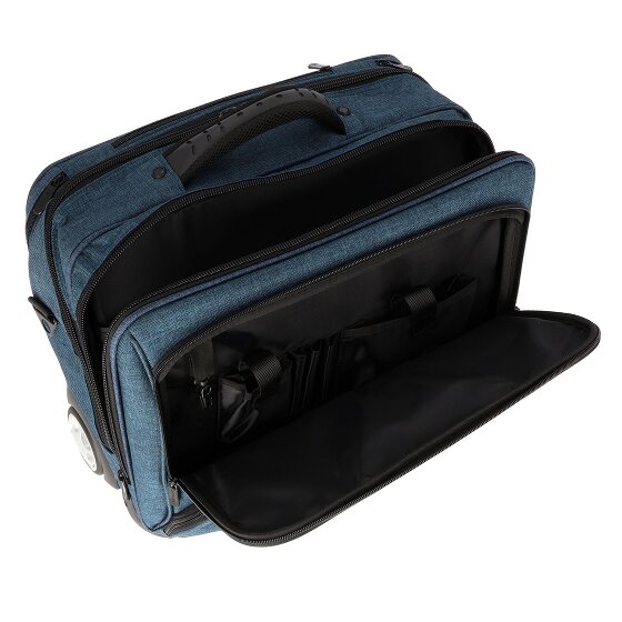 Dermata 2 Rollen Businesstrolley 41 cm Laptopfach