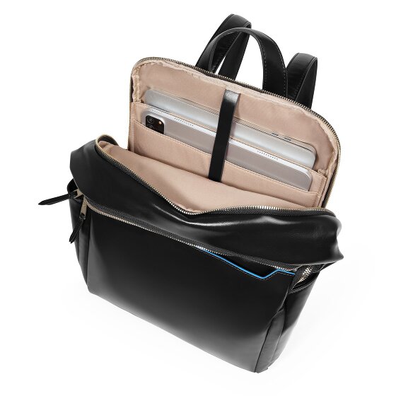 Piquadro Blue Square Daypack RFID Schutz Leder 37 cm Laptopfach