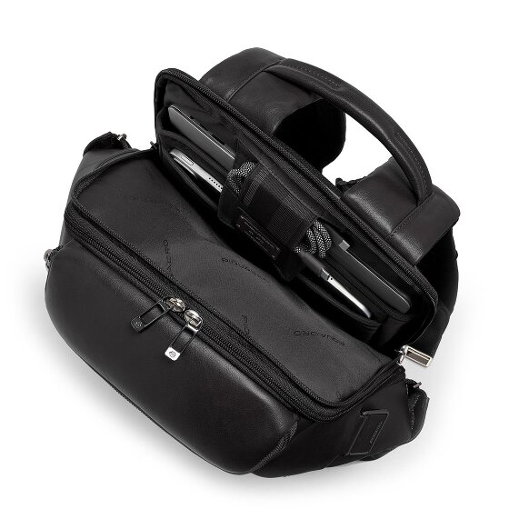 Piquadro Victor Daypack RFID Schutz Leder 46 cm Laptopfach