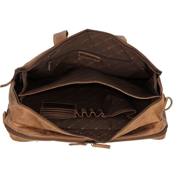 Greenburry Vintage Aktentasche Leder 42 cm Laptopfach