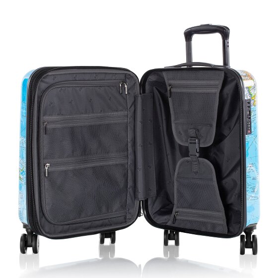 Heys Black Camo 4 Rollen Kabinentrolley S 53 cm mit Dehnfalte