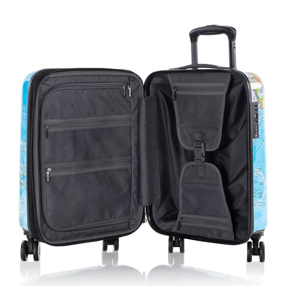 Heys Black Camo 4 Rollen Kabinentrolley S 53 cm mit Dehnfalte