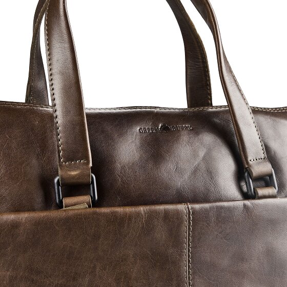 Greenburry Newport Aktentasche Leder 39 cm Laptopfach