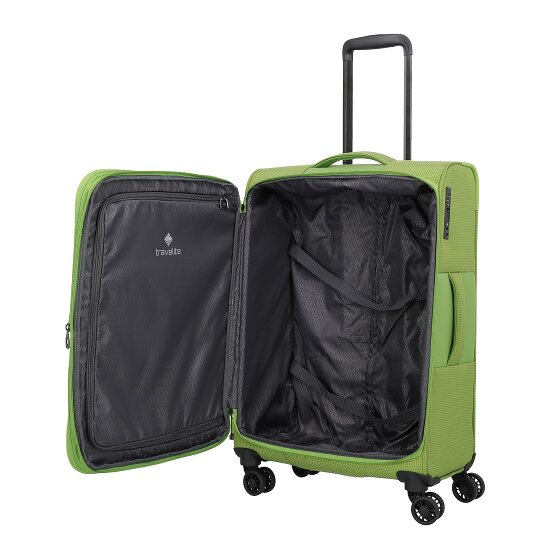 Travelite Corsiica 4 Rollen Trolley M 67 cm mit Dehnfalte