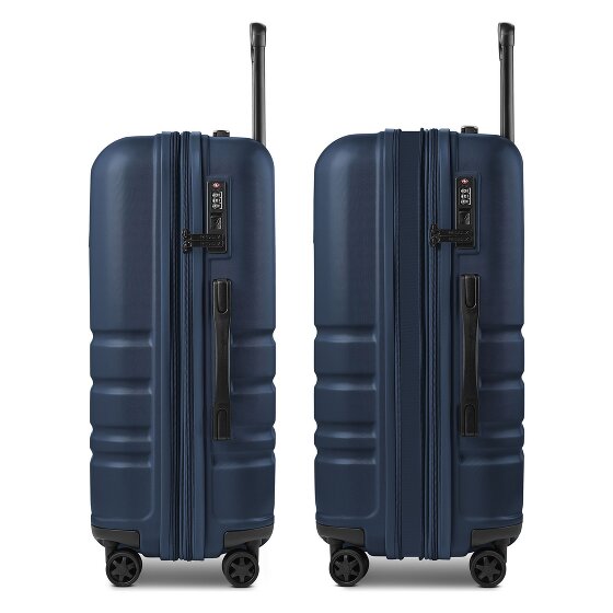 Redolz Pro ABS Medium+ 4 Rollen Trolley 65 cm mit Dehnfalte