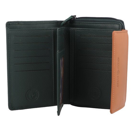 Greenburry Nappa Geldbörse RFID Schutz Leder 14 cm