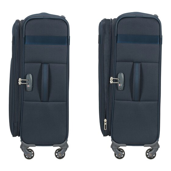 Samsonite Citybeat 4 Rollen Trolley 66 cm mit Dehnfalte