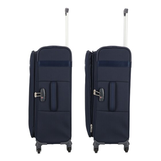 Samsonite Citybeat 4 Rollen Trolley 66 cm mit Dehnfalte