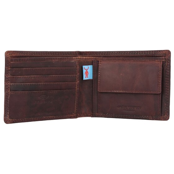 Jack Kinsky Monterey Geldbörse RFID Schutz Leder 11.5 cm