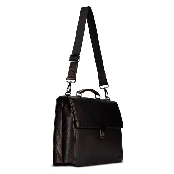 Jost London Aktentasche Leder 40 cm Laptopfach
