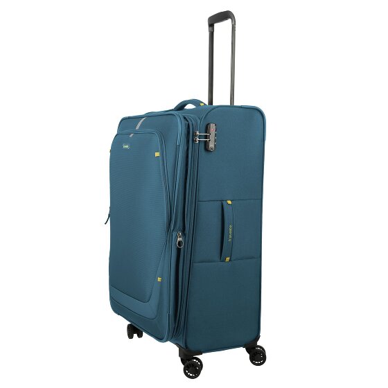 Travelite Umbria 4 Rollen Trolley L 77 cm mit Dehnfalte