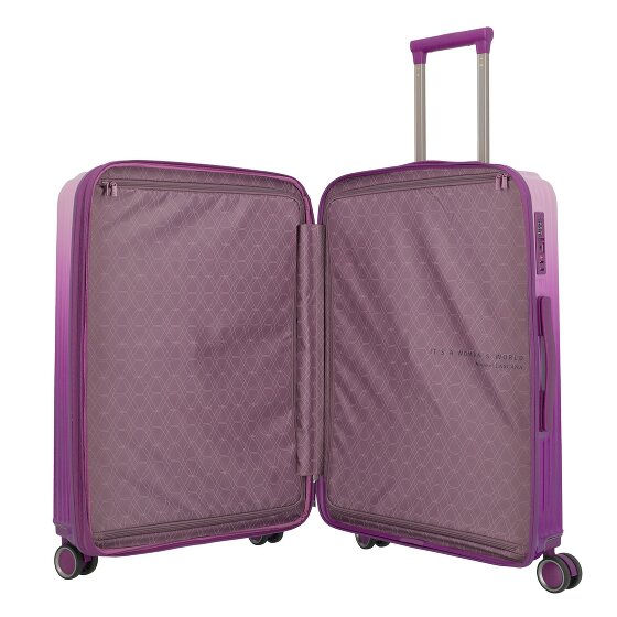 Travelite Lascana Edition 4 Rollen Trolley M 65 cm mit Dehnfalte