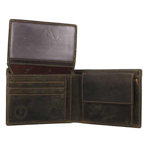 Greenburry Vintage Geldbörse Leder 13 cm