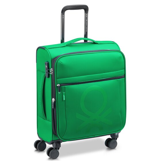 Delsey Paris x Colors Benetton Color Block 4-Rollen Kabinentrolley 55 cm mit Dehnfalte