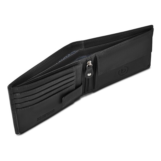 Bugatti Valencia Geldbörse RFID Schutz Leder 12 cm