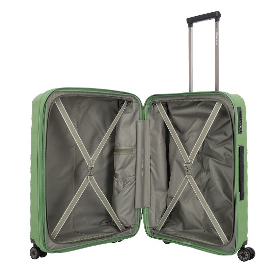 Travelite Mooby 4 Rollen Trolley M 66 cm mit Dehnfalte