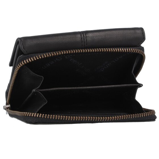Greenland Nature Black Nappa Geldbörse RFID Schutz Leder 13 cm