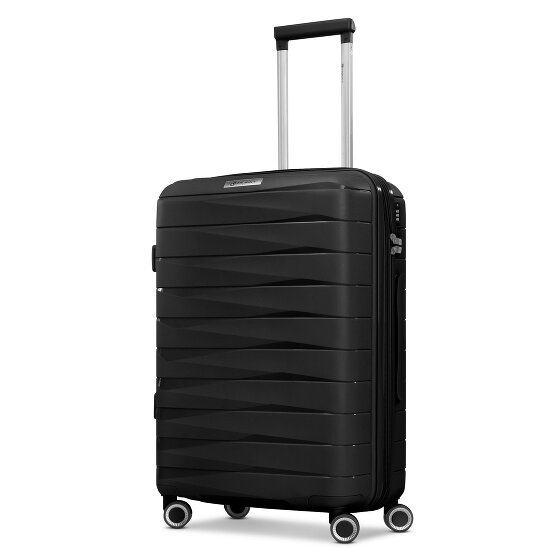 Franky London 4 Rollen Trolley M 65 cm mit Dehnfalte