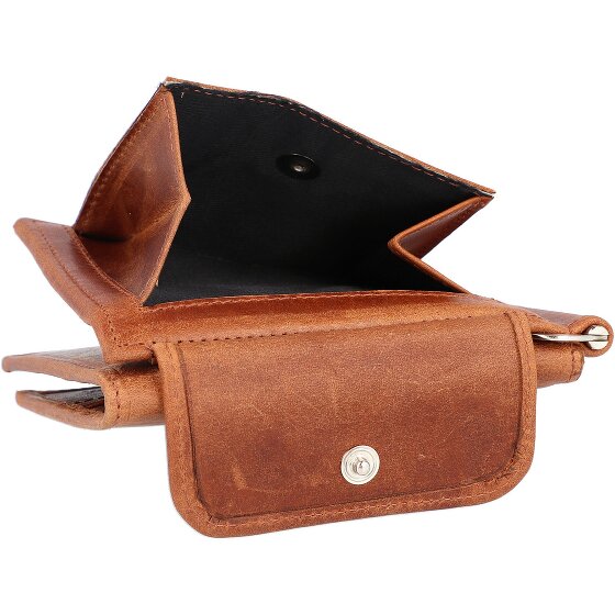 Mika Geldbörse RFID Leder 11 cm mit Geldscheinklammer