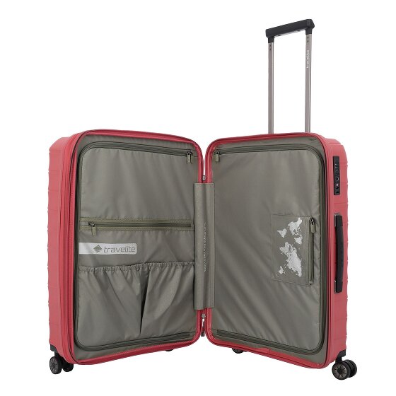 Travelite Mooby 4 Rollen Trolley M 66 cm mit Dehnfalte