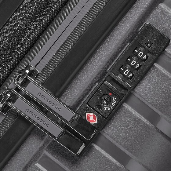 Pactastic Collection 04 THE CABIN + 4 Rollen Kabinentrolley S 55 cm mit Dehnfalte