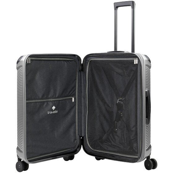 Travelite Millennium 4 Rollen Trolley 67 cm mit Dehnfalte