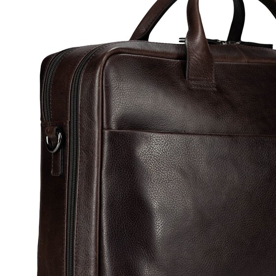 Jost London Aktentasche Leder 40 cm Laptopfach