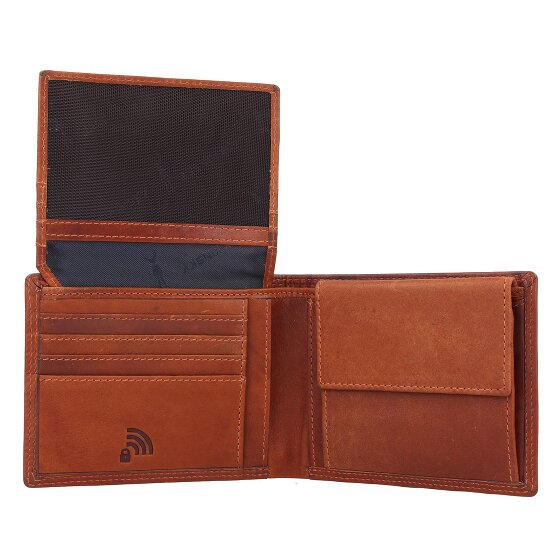 Jack Kinsky Montreal Geldbörse RFID Schutz Leder 12 cm