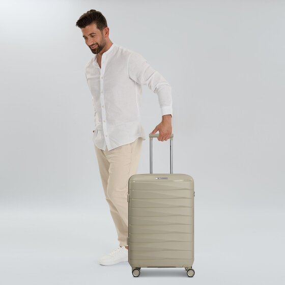 Franky London 4 Rollen Trolley M 65 cm mit Dehnfalte