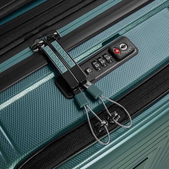 Redolz Essentials 14 4 Rollen Kabinentrolley S 55 cm Laptopfach mit Dehnfalte