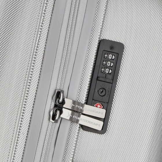 Polestream Moonrock 4 Rollen Kabinentrolley 55 cm mit Dehnfalte