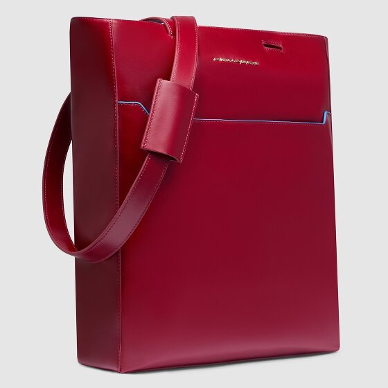 Piquadro Blue Square Schultertasche RFID Schutz Leder 30 cm Laptopfach