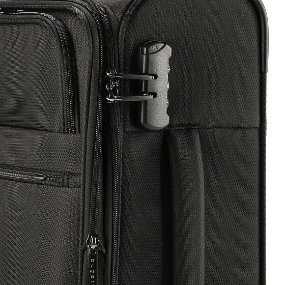 Bugatti Valencia Soft 4 Rollen Kabinentrolley S 55 cm mit Dehnfalte