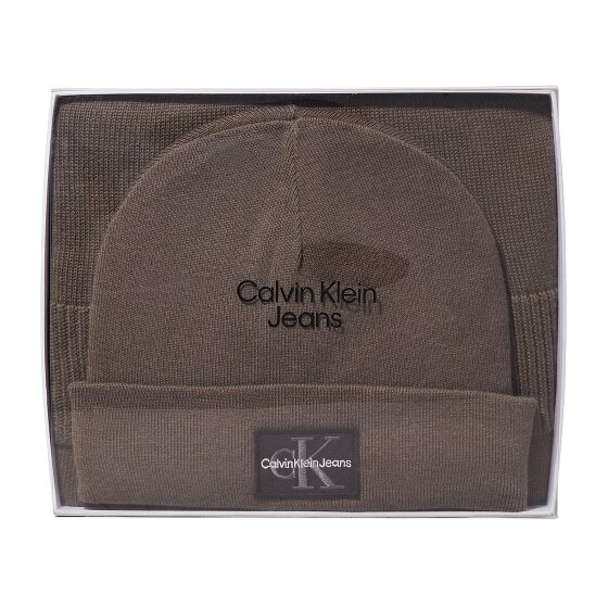Calvin Klein Jeans Gift Pack Mütze & Schal Geschenkset 2 tlg.