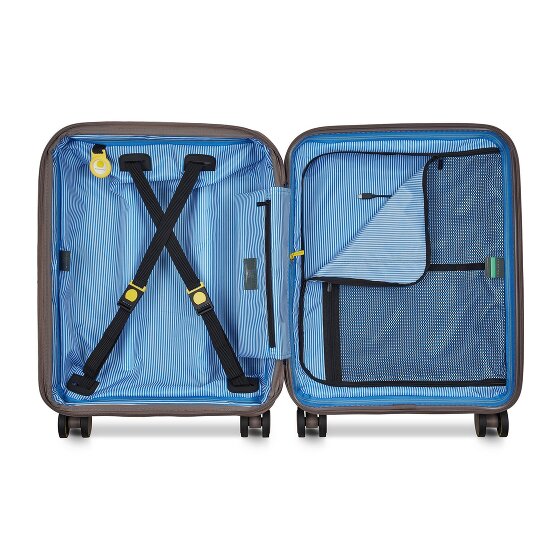Delsey Paris Lutece 4 Rollen Kabinentrolley 55 cm mit Dehnfalte