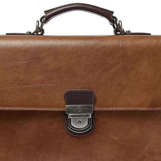 Castelijn & Beerens Rien Aktentasche RFID Schutz Leder 39.5 cm Laptopfach