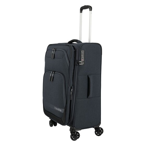 Travelite Kick Off 4 Rollen Trolley M 67 cm mit Dehnfalte