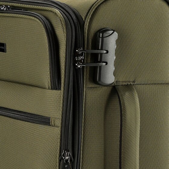 Bugatti Valencia Soft 4 Rollen Kabinentrolley S 55 cm mit Dehnfalte