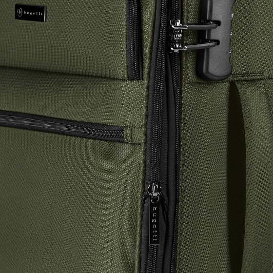 Bugatti Valencia Soft 4 Rollen Kabinentrolley S 55 cm mit Dehnfalte