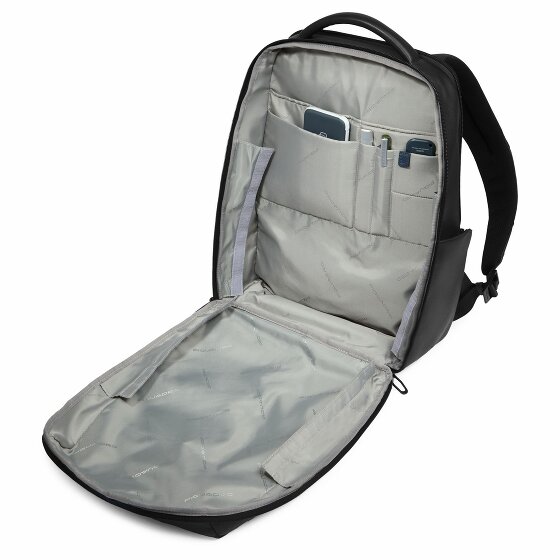Piquadro Russel Daypack RFID Schutz Leder 41 cm Laptopfach