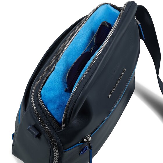 Piquadro Blue Square Umhängetasche Leder 27 cm