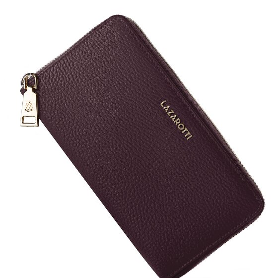 Lazarotti Bologna Leather XL Zip-Around Geldbörse Leder 19 cm