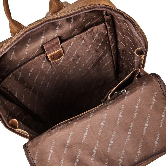 Greenburry Vintage Business-Rucksack Leder 36.5 cm Laptopfach