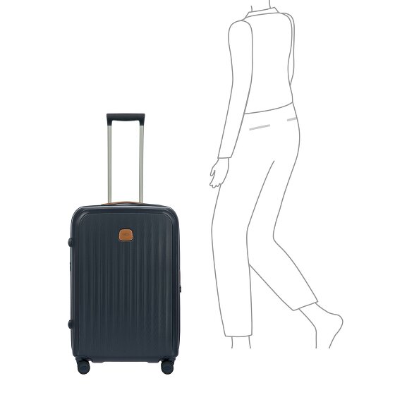 Bric's Taormina 4 Rollen Trolley M 69 cm mit Dehnfalte