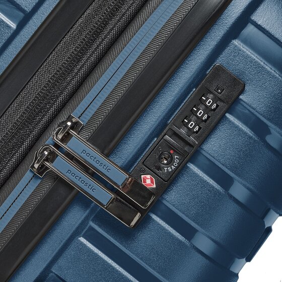 Pactastic Collection 04 THE MEDIUM + 4 Rollen Trolley M 66 cm mit Dehnfalte