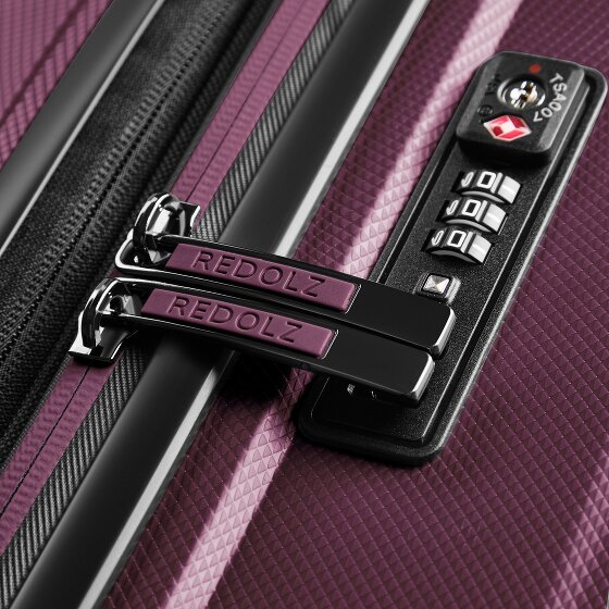 Redolz Essentials 14 Kofferset 2 tlg. Kabinentrolley mit Dehnfalte & Beautycase