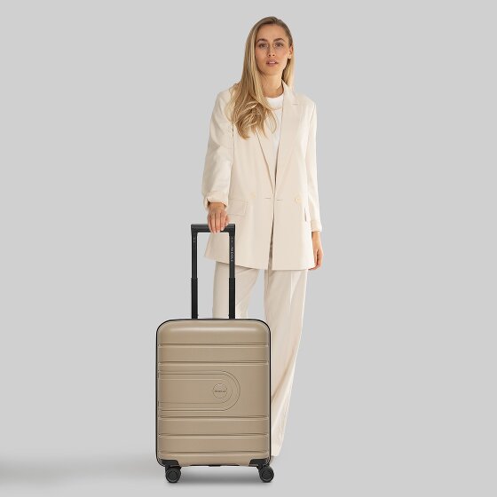 Redolz Essentials 11 4 Rollen Kabinentrolley 55 cm mit Dehnfalte