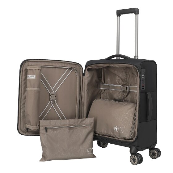 Travelite Crosslite 5.0 4 Rollen Kabinentrolley S 55 cm Laptopfach