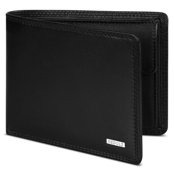 Redolz Leather Essentials QF Geldbörse RFID Leder 12 cm ausklappbar